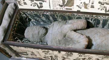 Fotografia da múmia citada - Divulgação/ Lutz-Wolfgang Kettler/ Arquivo Pessoal