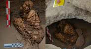 A múmia descoberta em Cajamarquilla, no Peru - Divulgação/Luis Yupanqui/Facebook Revista Rumbos