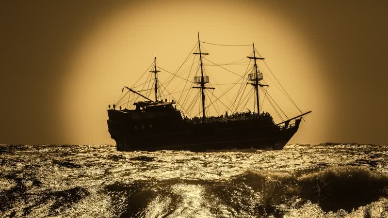 Imagem meramente ilustrativa com um navio de guerra antigo - Imagem por Dimitris Vetsikas pelo Pixabay