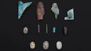 Objetos egípcios encontrados nos arredores de escola na Escócia - Divulgação/National Museums Scotland