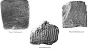 Fotografia de algumas das placas de giz analisadas - Divulgação/ Wessex Archaeology