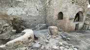 Fotografia tirada no local de descoberta recente na Pompeia - Divulgação/Sítio Arqueológico de Pompeia