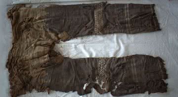 Fotografia da calça de montaria analisada - Divulgação/ M. Wagner/ Archaeological Research in Asia