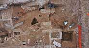 Os vestígios das domus romanas - Divulgação/Instituto Nacional de Pesquisas Arqueológicas Preventivas (Inrap)