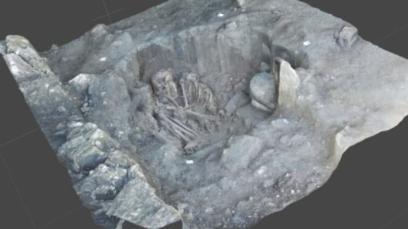 Sepultura maia encontrada no México - Divulgação/Instituto Nacional de Antropologia e História (INAH)