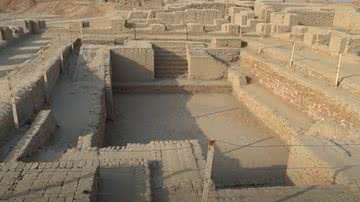 Imagem de trecho do Mohenjo-daro no Paquistão - Reprodução/Vídeo/Nazish Malang