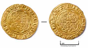 Moedas de ouro descobertas - Divulgação - Archaeology South-East