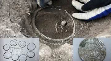 O tesouro de prata descoberto na Suécia - Divulgação - The Archaeologists