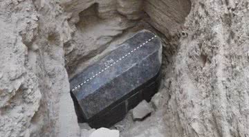 O sarcófago descoberto em Alexandria - Divulgação/Ministério de Antiguidades do Egito