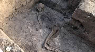 O esqueleto descoberto na Escócia - Divulgação - City of Edinburgh Council