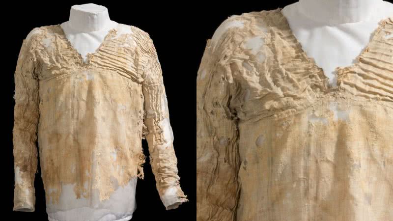 Vestido Tarkhan, peça de roupa feminina mais antiga já encontrada - Divulgação/ Museu Petrie/UCL