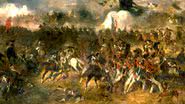 A Batalha de Waterloo, por Clément-Auguste Andrieux, no Palácio de Versalhes - Wikimedia Commons / Domínio Público