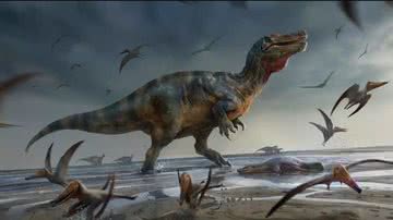 Ilustração representando o dinossauro - Divulgação/ Peer J Life & Enviroment