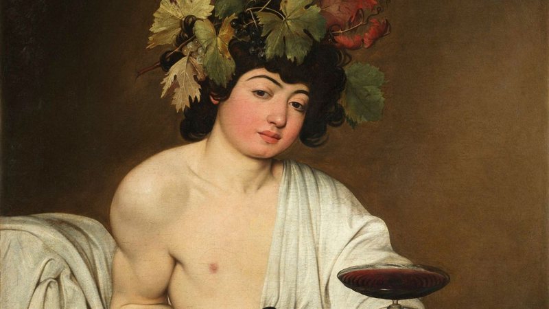 Baco, por Caravaggio - Wikimedia Commons