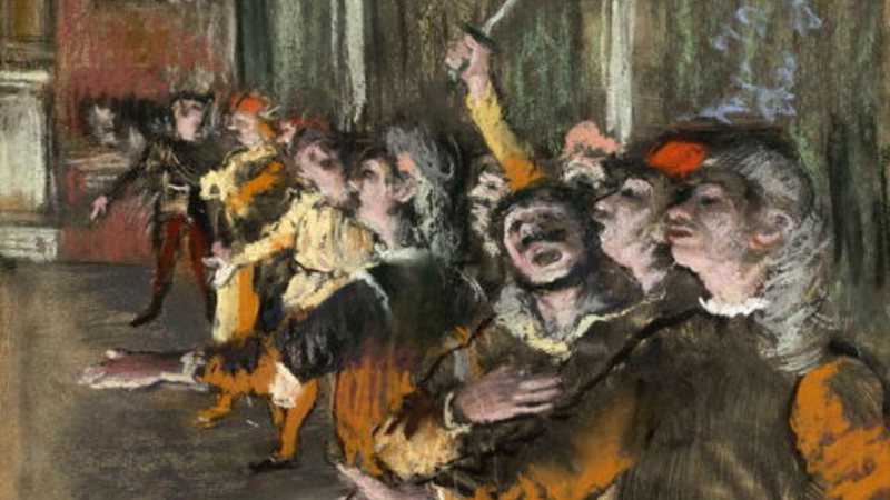 Pintura 'Les Choristes' (1877) - Domínio Público