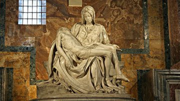 'A Pietà', do artista italiano Michelangelo - Foto por Stanislav Traykov pelo Wikimedia Commons