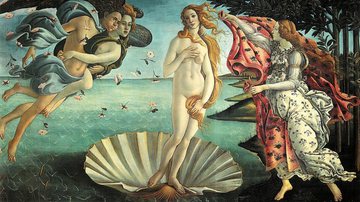 'O Nascimento de Vênus', de Sandro Botticelli - Domínio Público via Wikimedia Commons