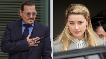 Johnny Depp e Amber Heard, envolvidos em processo judicial no meio de 2022 - Getty Images