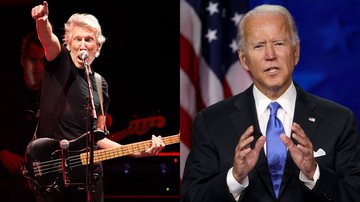 Roger Waters, ex integrante do Pink Floyd, e Joe Biden, atual presidente dos Estados Unidos - Getty Images