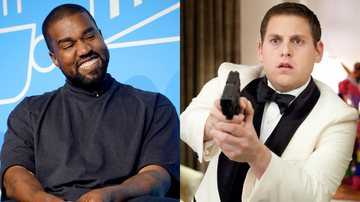 O rapper Kanye 'Ye' West e o ator Jonah Hill em 'Anjos da Lei' (2012) - Getty Images / Reprodução/Columbia Pictures