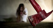 Imagem meramente ilustrativa de um machado com sangue - Getty Images