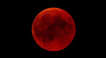 'Lua de sangue' vista da Alemanha - Getty Images