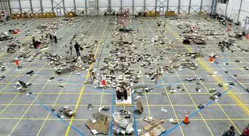 Destroços da nave Columbia, que matou sete astronautas em 2003 - NASA