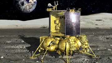 Representação do módulo lunar Luna-25 - Divulgação/NASA