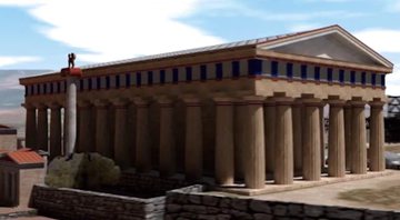 Vídeo em 3D que ilustra Atenas - Ancient Athens 3D