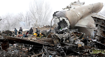 Destroços de um Boeing - Getty Images