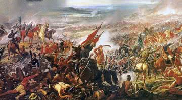 Obra retrata a Batalha do Avaí, por Pedro Américo - Domínio Público / Wikimedia Commons