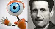 Logotipo do reality Big Brother e retrato do escritor George Orwell - Creative Commons