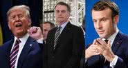 Trump, Bolsonaro e Macron marcaram presença nas brigas - Getty Images