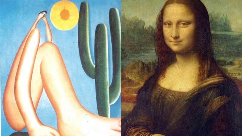 As obras de arte Abaporu e Mona Lisa - Wikimedia Commons