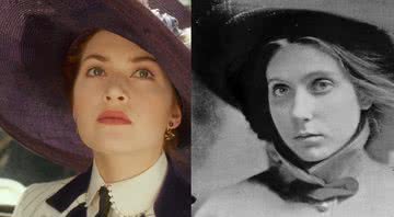 Divulgação - Rose Dawson ( a atriz Kate Winslet) à esquerda e Beatrice Wood à direita
