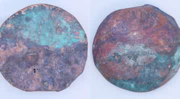 Lingotes da Idade do Bronze em forma de disco - Divulgação