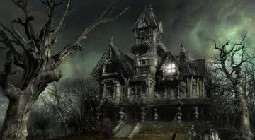Ilustração de uma casa mal assombrada - Divulgação