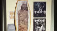 Fotografia da múmia no Museu do Antigo Capitólio no Mississipi - Divulgação
