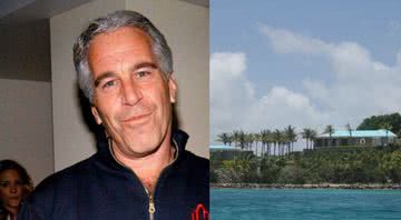 O bilionário Jeffrey Epstein e sua ilha Little Saint James - Divulgação