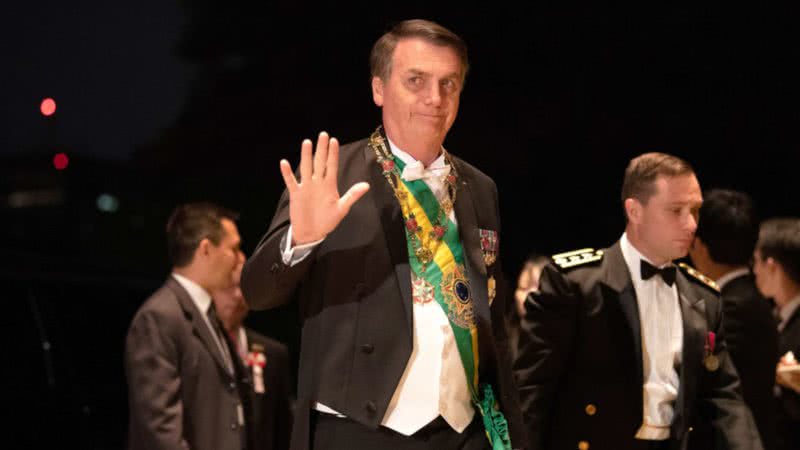 Bolsonaro na Cerimônia do Imperador Naruhito no Japão - Getty Images