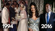 Montagem mostra Pelé em segundo e terceiro casamento - Divulgação/Vídeo/TV Globo - CARAS/Tatiana Aguena