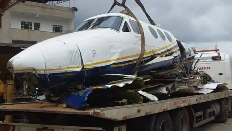 Destroços do avião que levava Marília Mendonça - Divulgação/DOCTUM TV