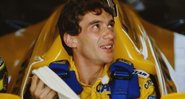 Ayrton se preparando em box durante prova em 1987 - Getty Images