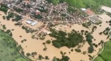 Cidade da Bahia após ciclone - Divulgação/Redes sociais