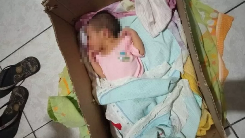 Bebê encontrada em uma lixeira na região metropolitana de Recife - Divulgação / Arquivo Pessoal