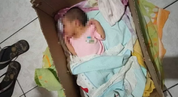 Bebê encontrada em uma lixeira na região metropolitana de Recife - Divulgação / Arquivo Pessoal