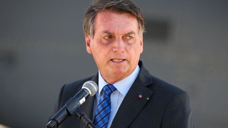 Fotografia do presidente Jair Bolsonaro em agosto de 2020
