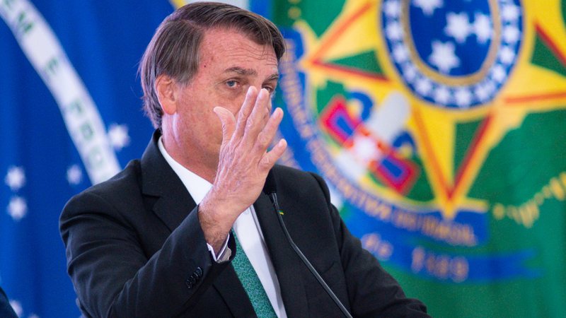 Bolsonaro em evento político (2021) - Getty Images