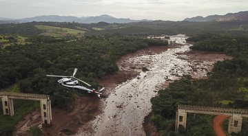 Deslizamento da barragem da Vale, em Brumadinho - Getty Images