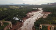 Visão aérea do rompimento da barragem em Brumadinho - Getty Images